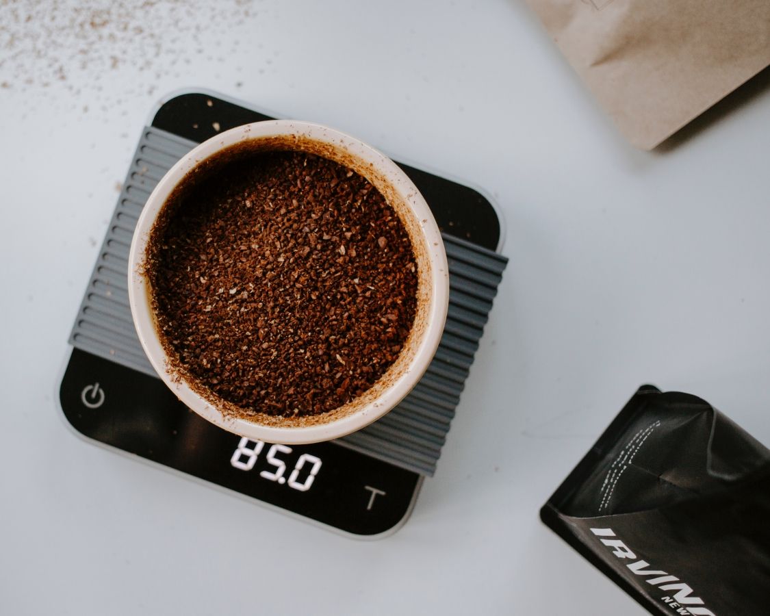 Báscula digital para pesar café