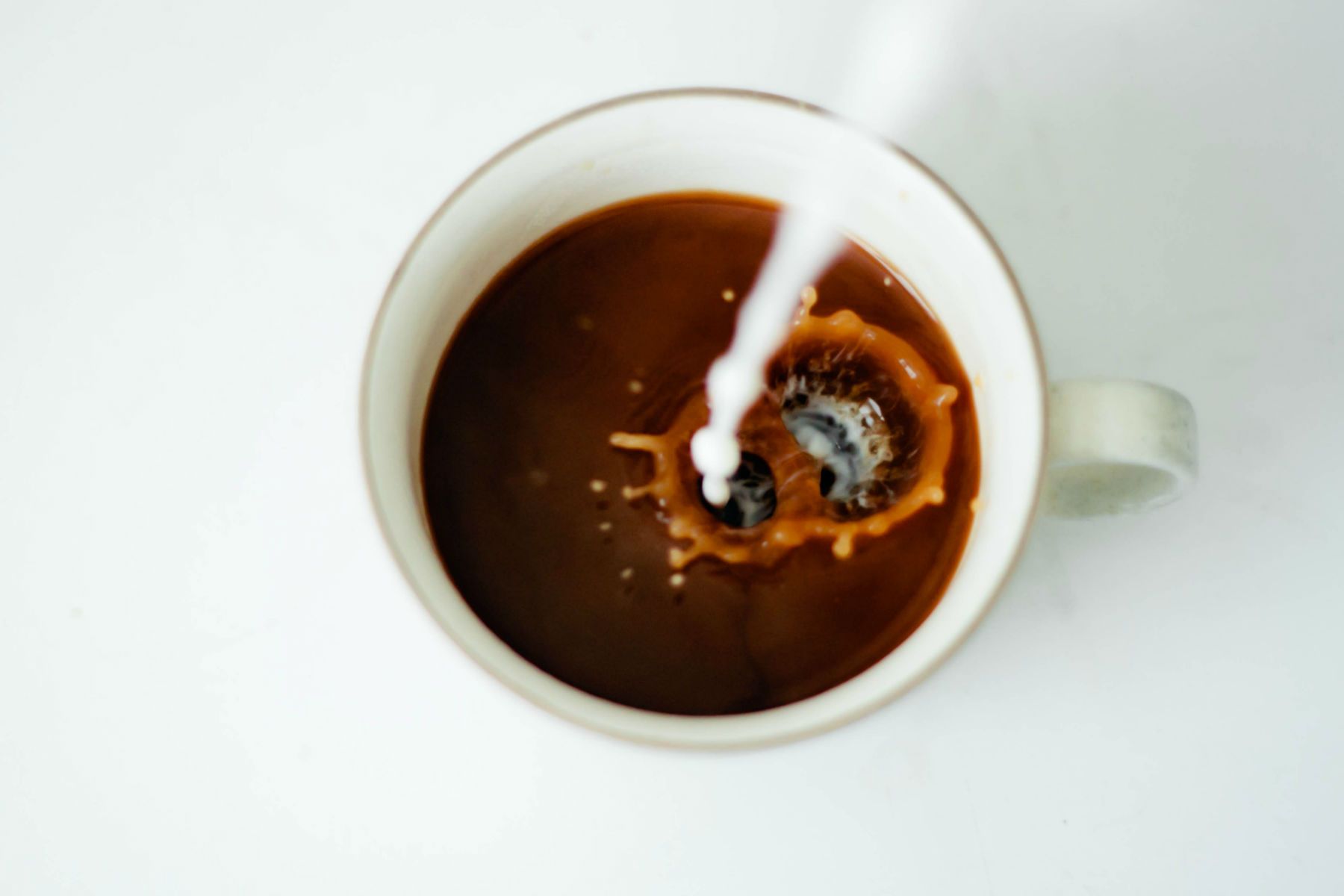 Café con chorro de leche