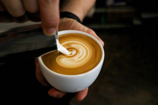 Café con espuma de leche