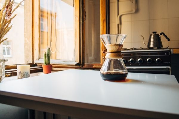 Cafetera Chemex y hervidor Hario Buono